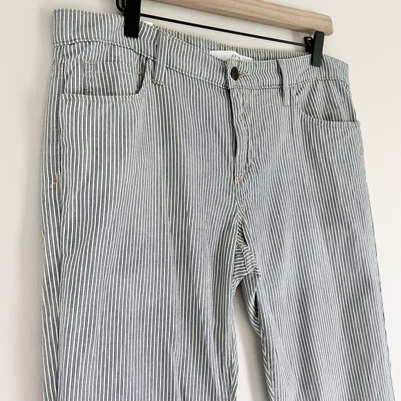 NWT Joe’s Jeans The Weekender Slim Fit Pin Stripe Crop Pants Blue White Size 31 - Picture 3 of 10
